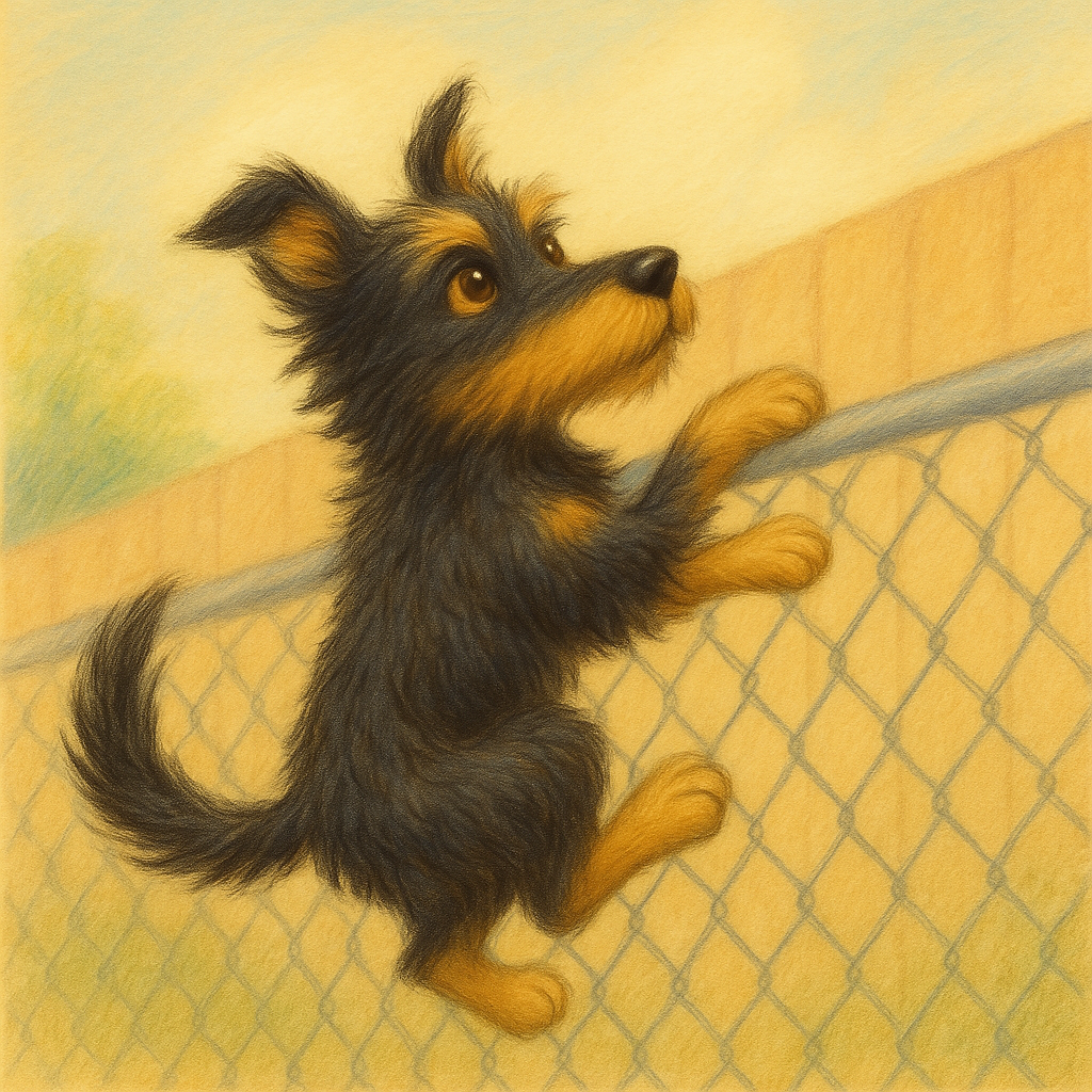 A Gentle Lesson on Persistence: Scout Keeps Trying