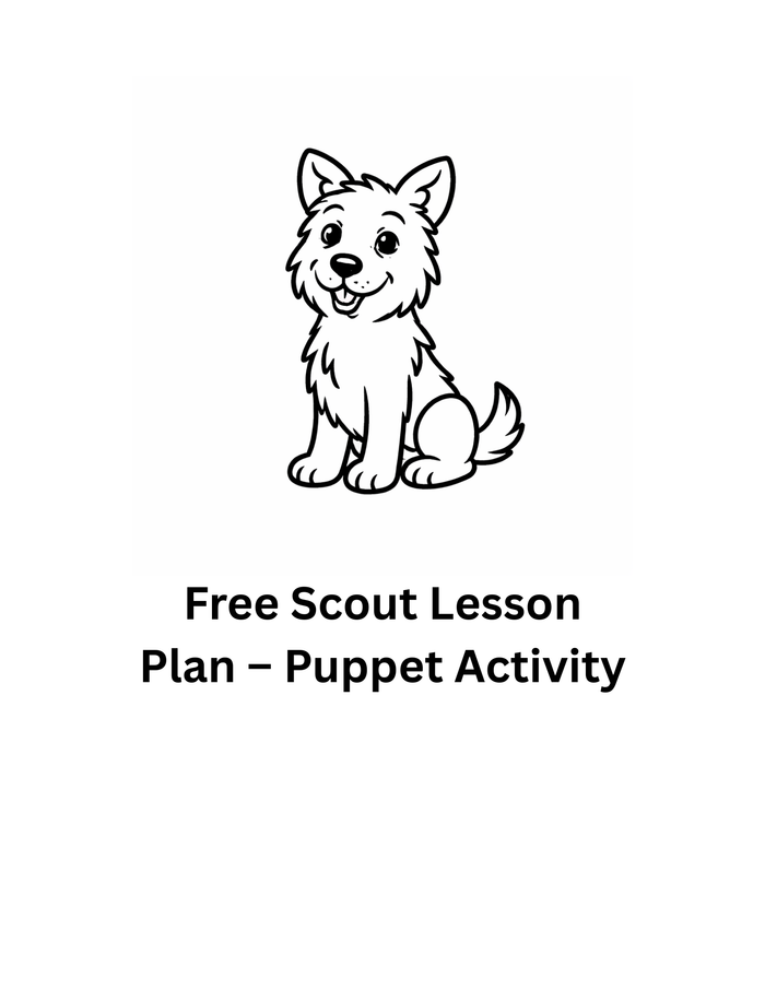 Free Scout Puppet Lesson & Activity